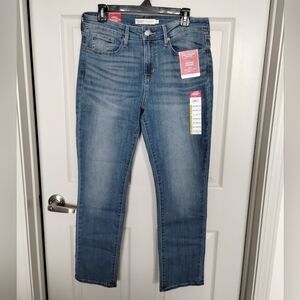Levi Strauss Signature Mid Rise Straight Leg Jeans Size 10 Short NWT
